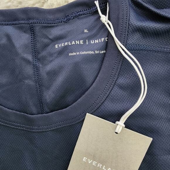 EVERLANE NWT Performance Pique Sport Tee BUNDLE 2X Navy Olive Men's XL - Picture 4 of 8